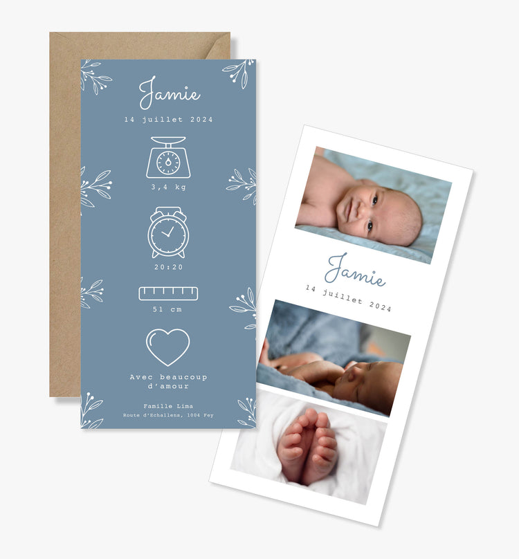 Faire-part de naissance: Moderne.
