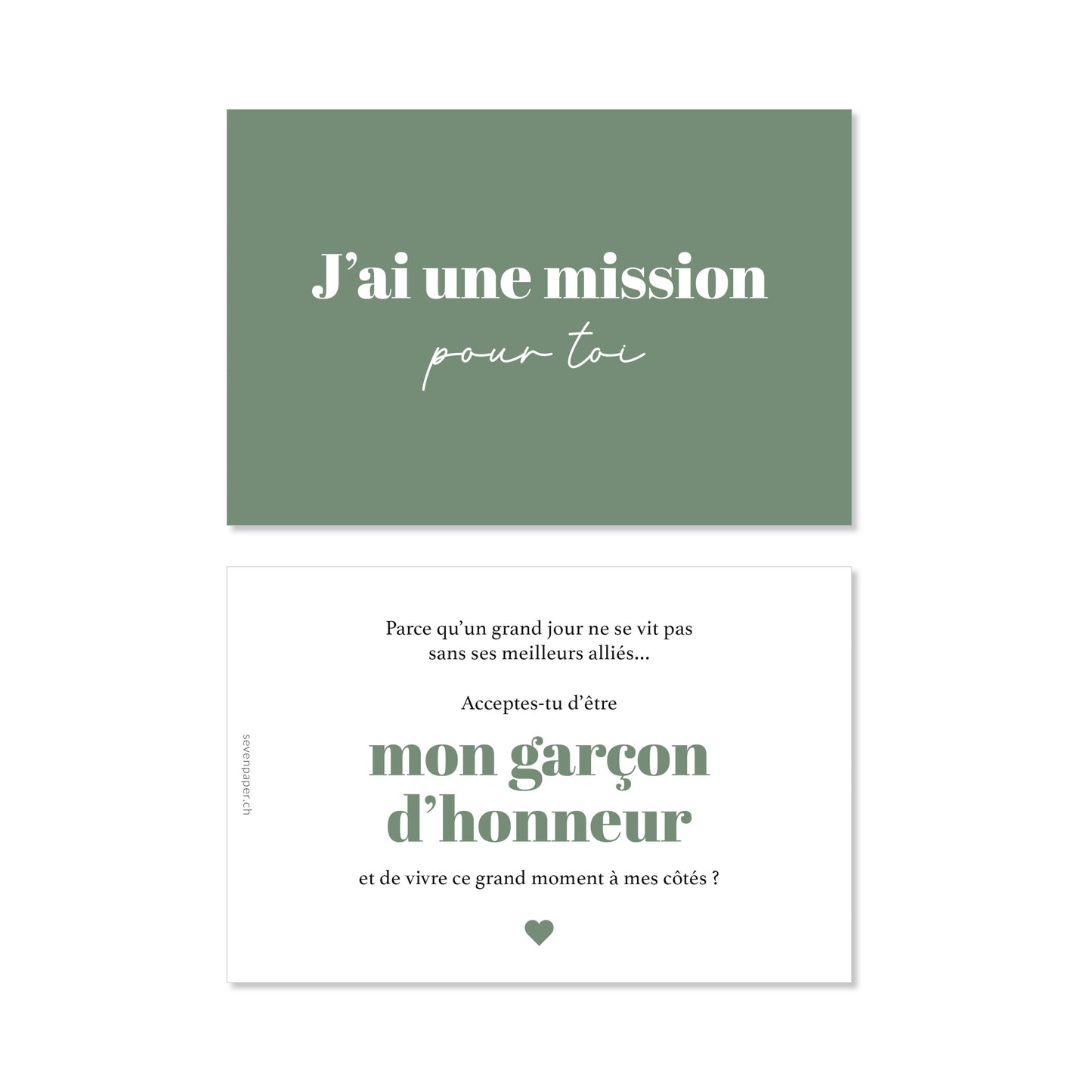 Carte mariage "j'ai une mission pour toi" demande garçon d'honneur