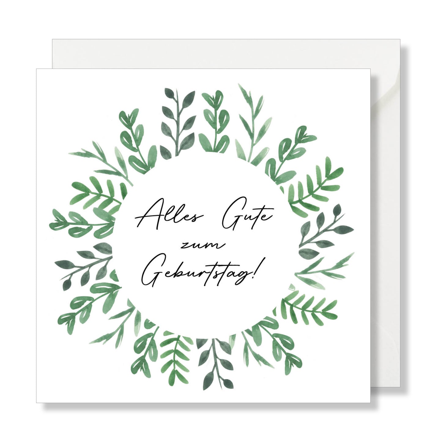 Grusskarte "Alles Gute zum Geburtstag!" aquarell
