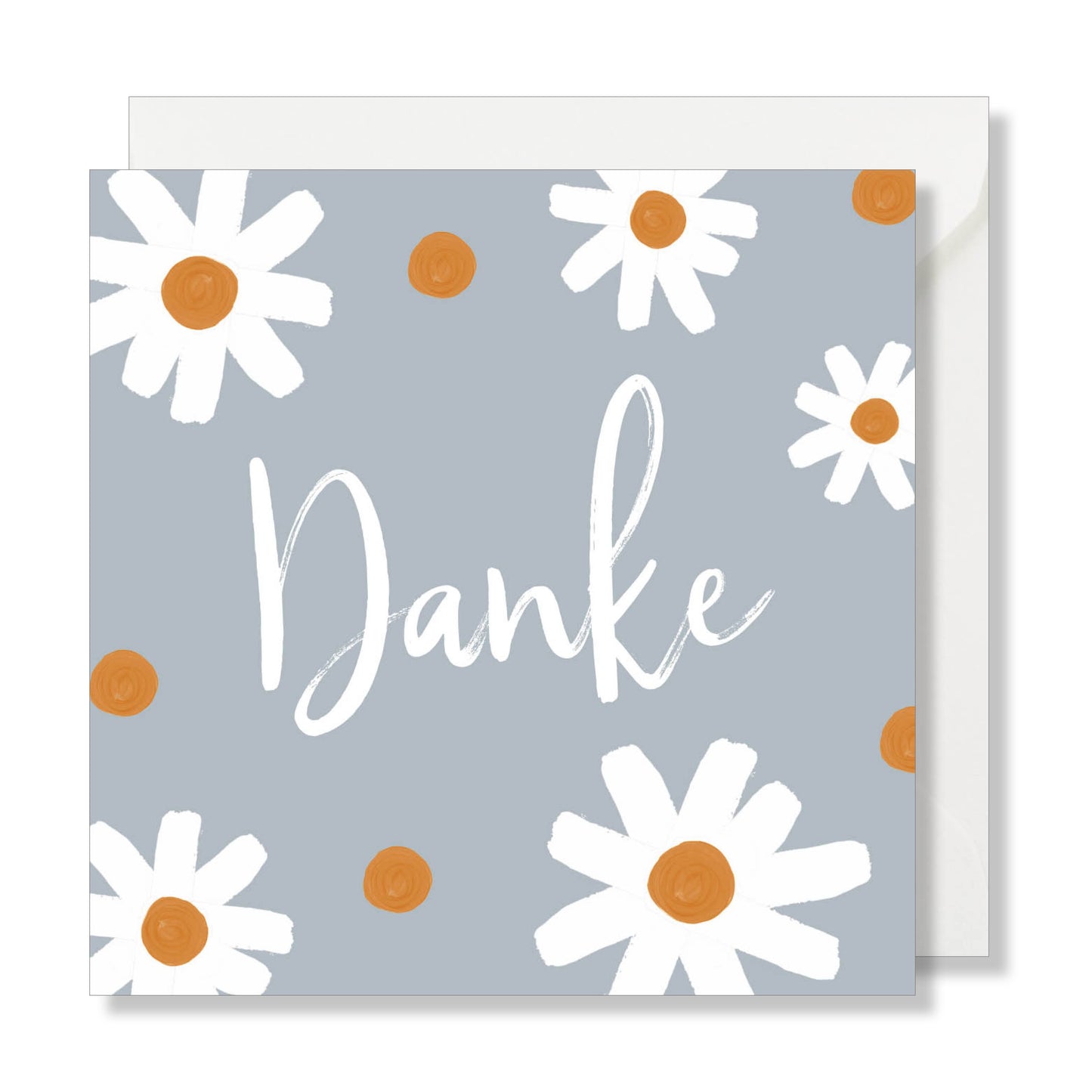 Grusskarte "Danke" blau