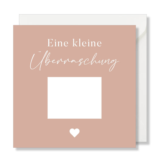 Rubbellos "Eine kleine Überraschung" Glückslose rosa