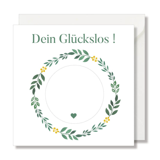 Rubbellos "Dein glückslos !" Aquarell