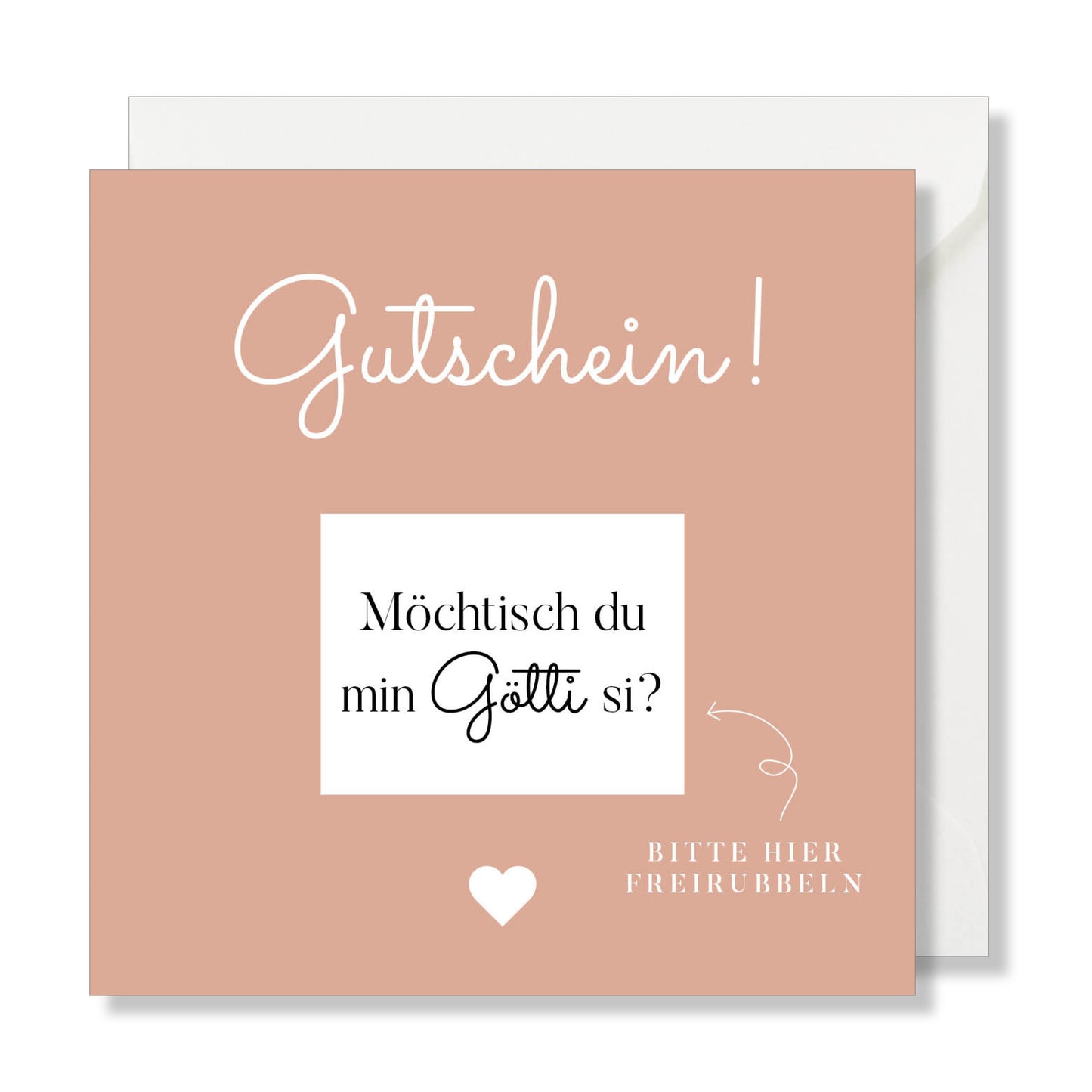 Gelbe quadratische Grußkarte "ich liebe dich mehr als Käse".