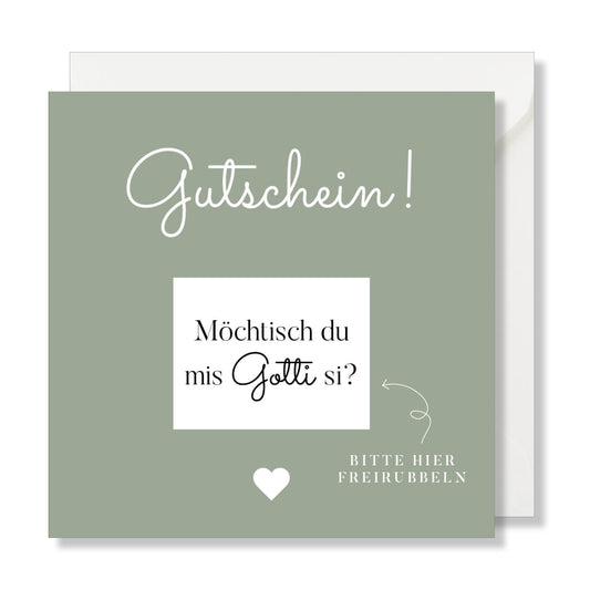 Schwangerschaft verkünden Rubbellos "Gotti" Glückslos