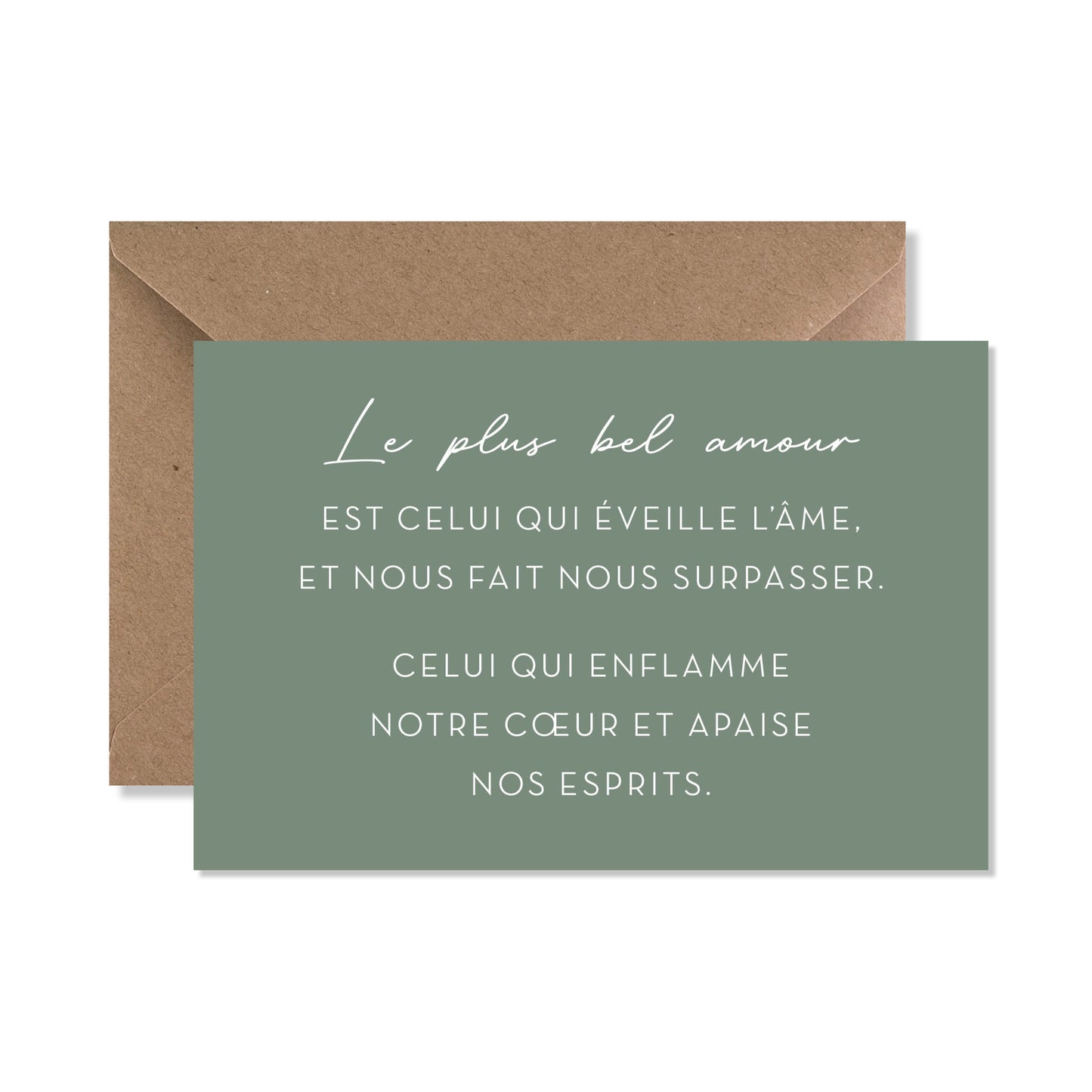 Carte de vœux A6 "le plus bel amour"