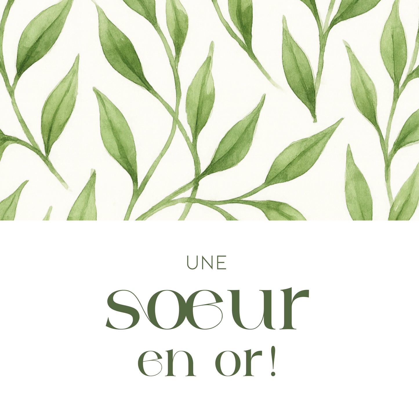 Box sœur en OR – Tendresse en feuilles