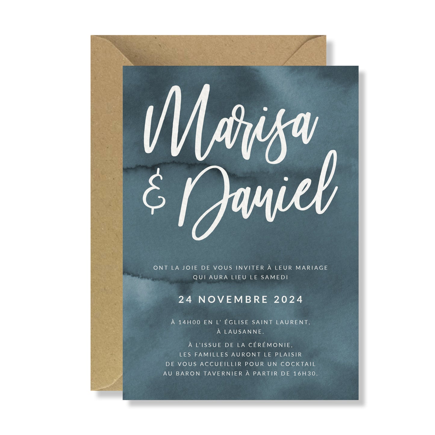 Faire-part de mariage - Blue Minerals