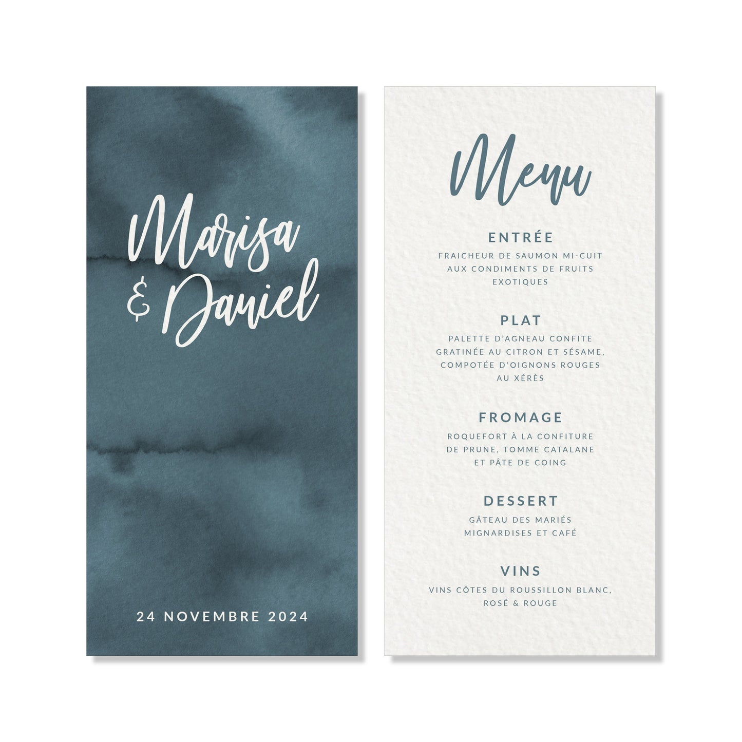 Menu - Blue Minerals