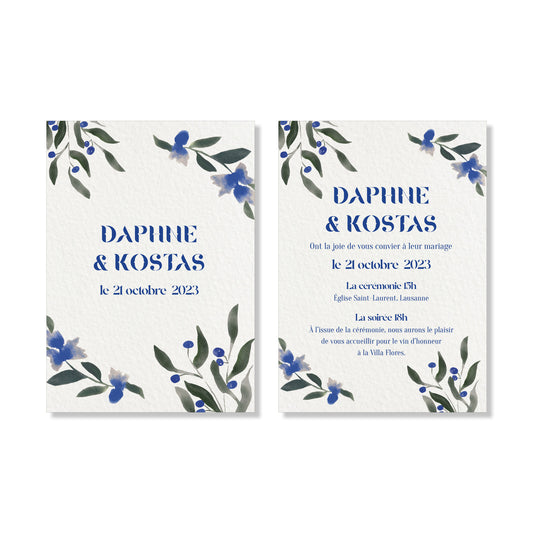 Faire-part de mariage - Greek