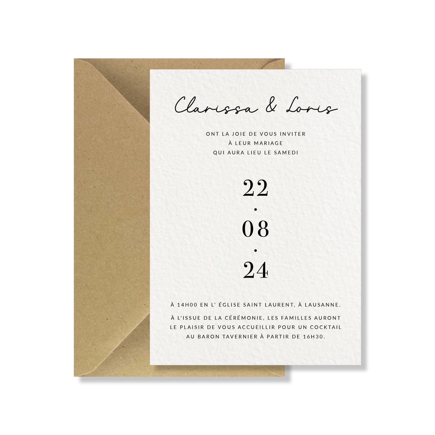 Faire-part de mariage - Modern Love