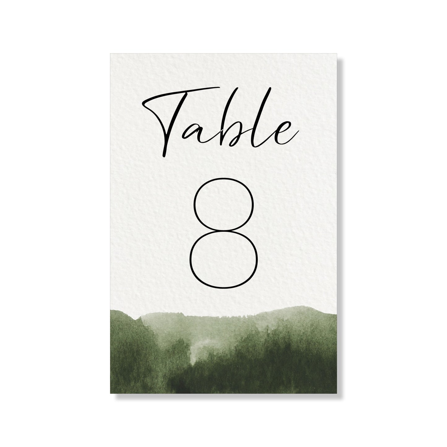 Nom de table - Olive Green