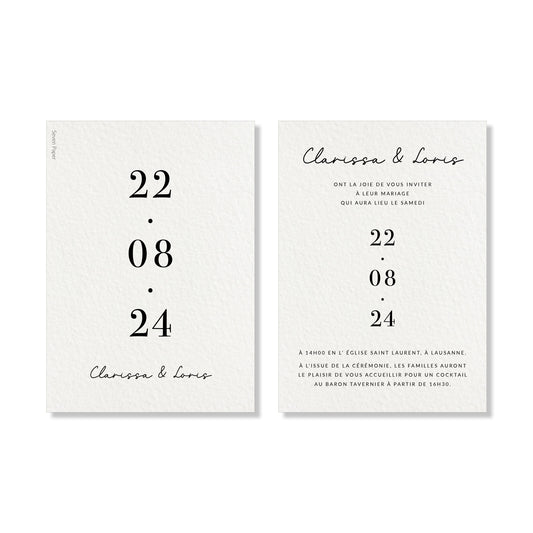 Faire-part de mariage - Modern Love