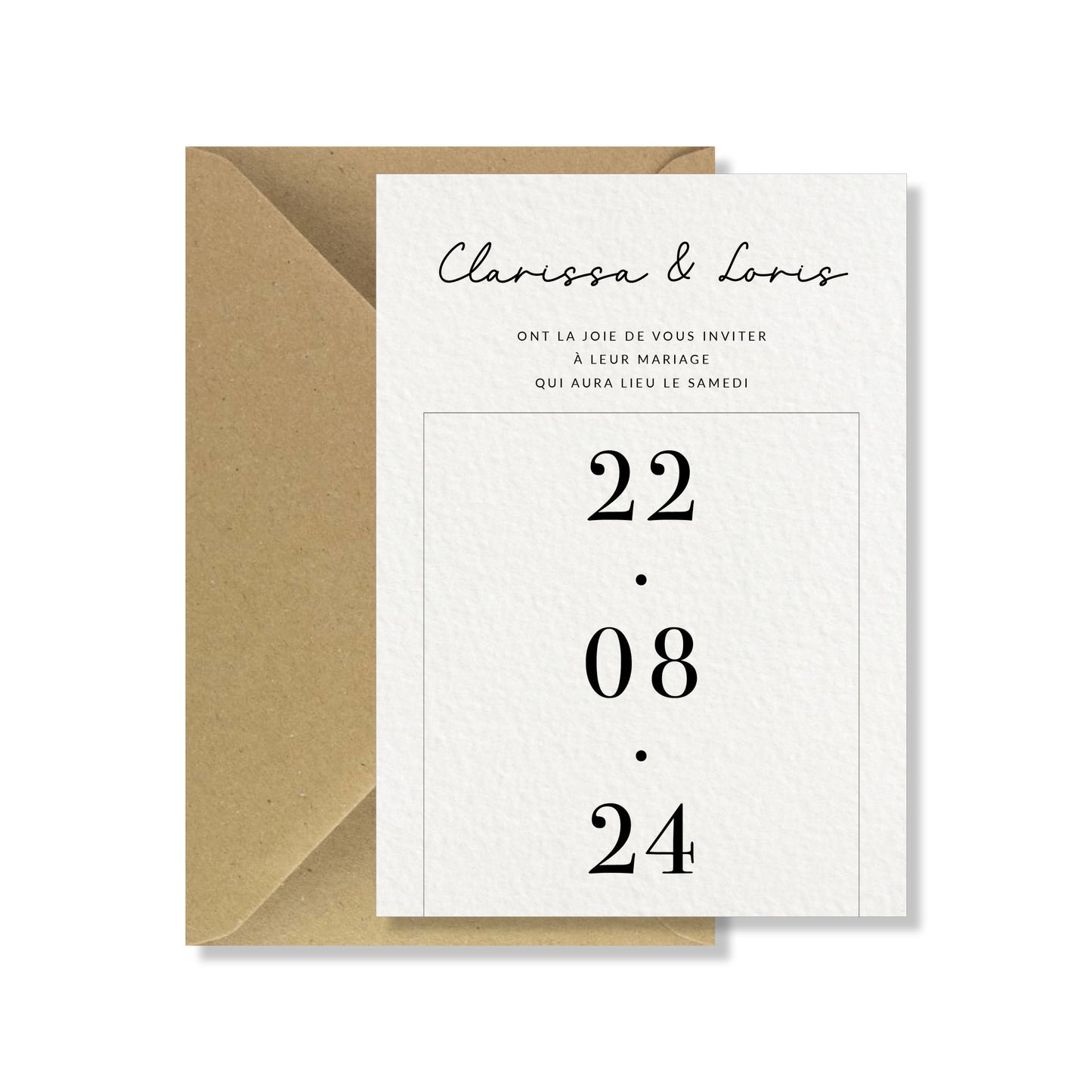 PACK faire-part + un carton supplémentaire - Modern Love