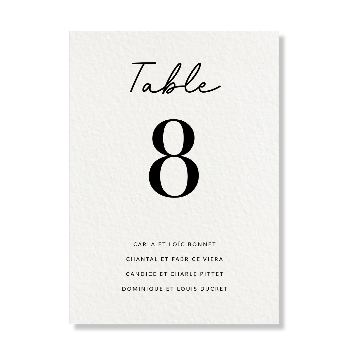 Plan de table - Modern Love