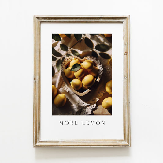 Poster ‘more lemon’ A4 ou A3