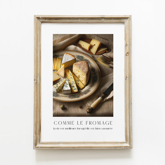 Poster ‘fromage’ A4 ou A3