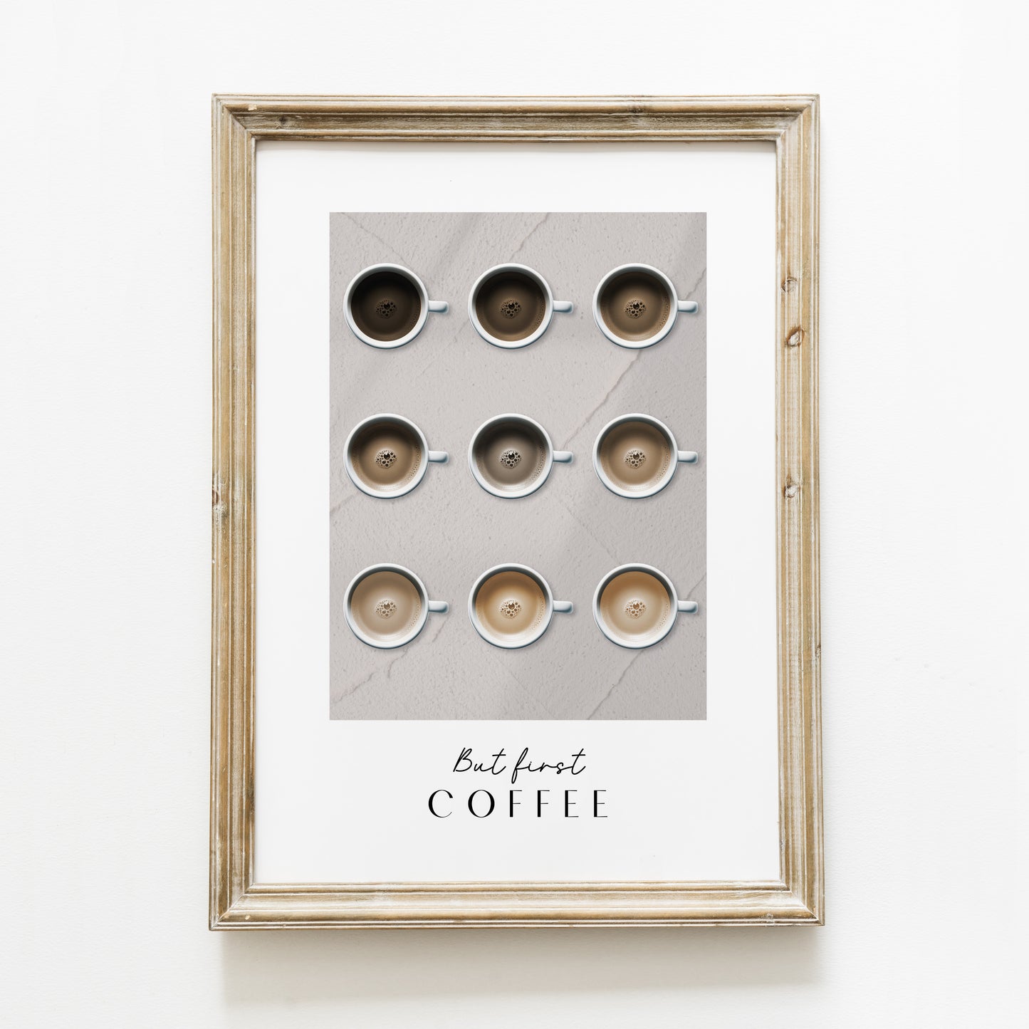 Poster ‘but first coffee’ A4 ou A3