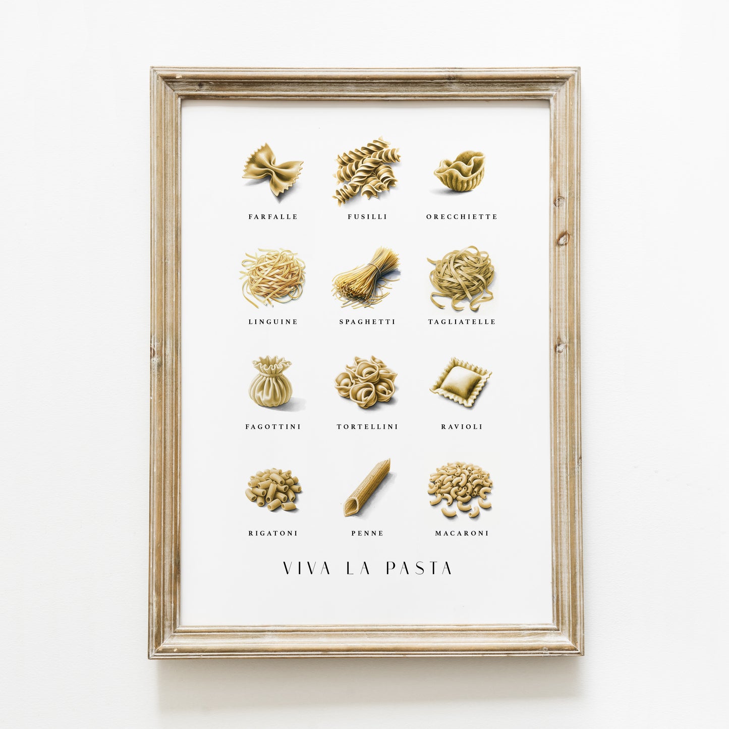 Poster ‘viva la pasta’ A4 ou A3