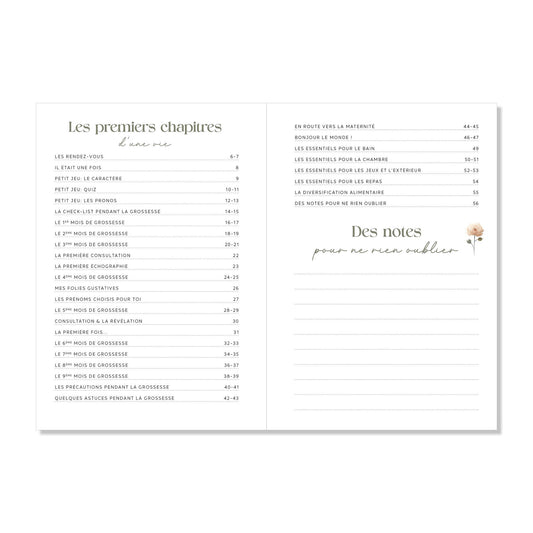 Journal de grossesse - Jardin fleuri