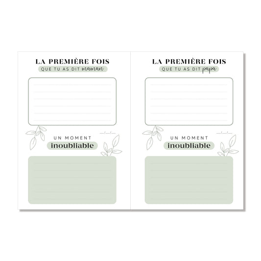 Livre des premiers mots & petites histoires, vert