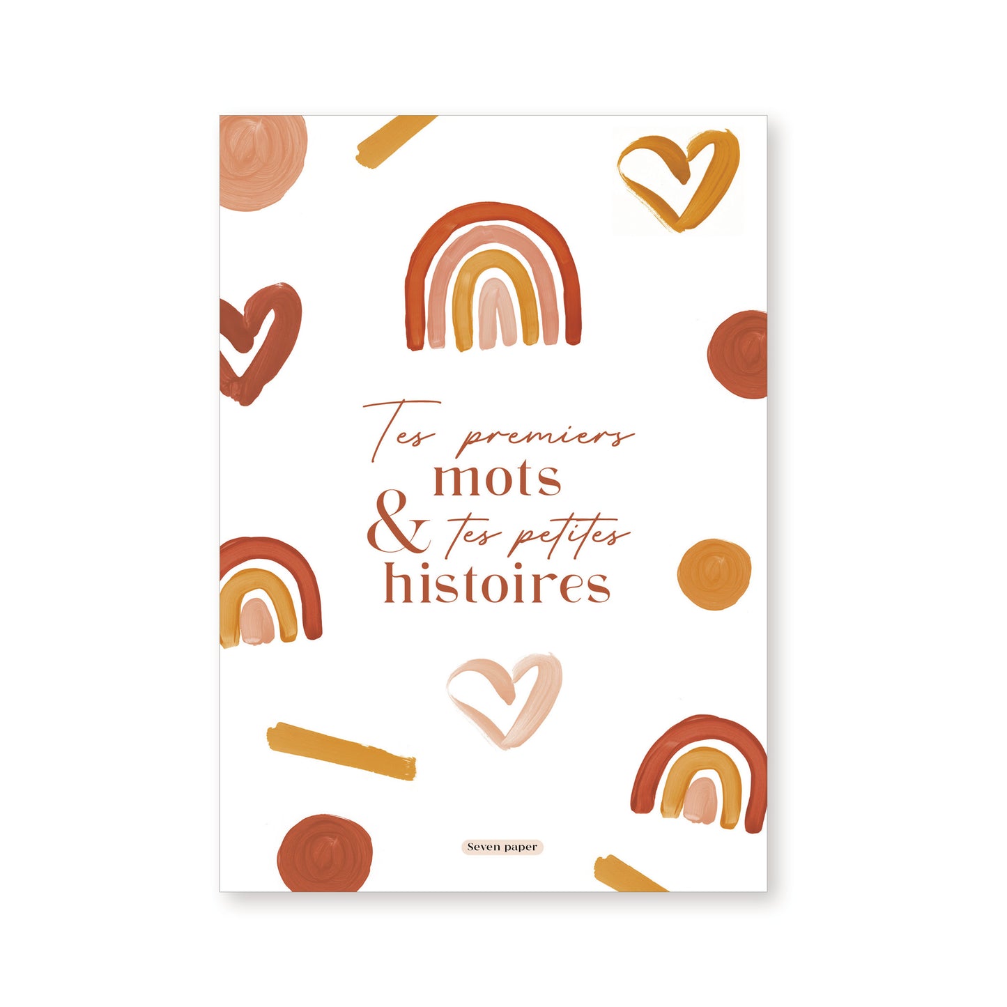 Livre des premiers mots & petites histoires, arc-en-ciel rose - 32 pages