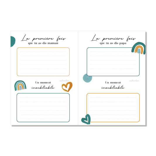 Livre des premiers mots & petites histoires, arc-en-ciel bleu