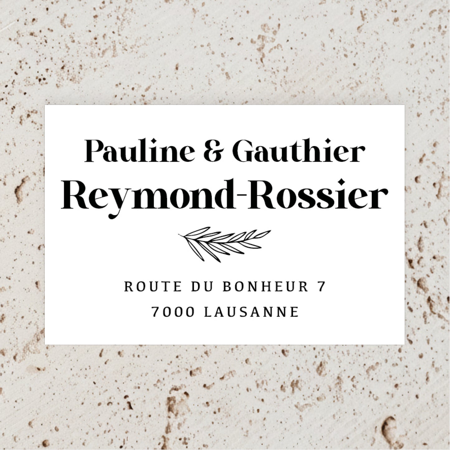 Tampon à personnaliser avec adresse modèle 9