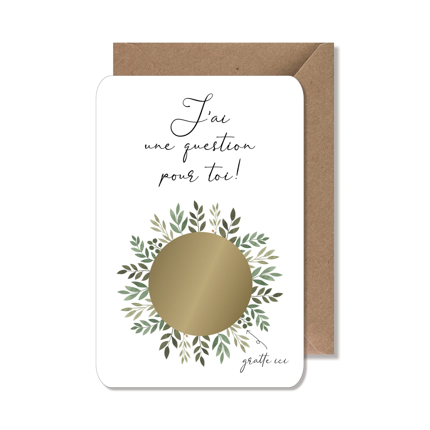 Carte à gratter mariage - mon témoin