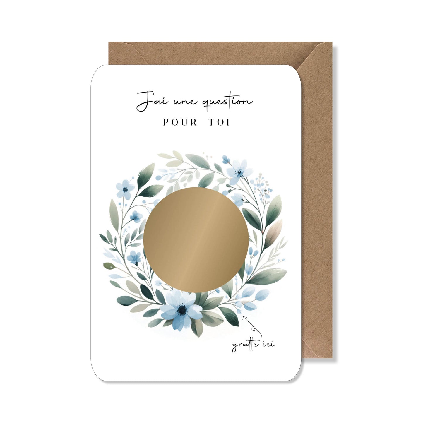 Carte à gratter mariage - mon témoin