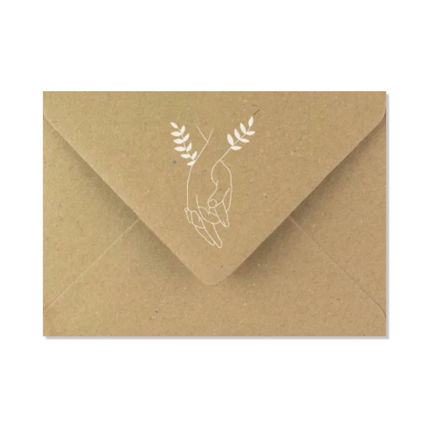 5 enveloppes kraft illustration C6.