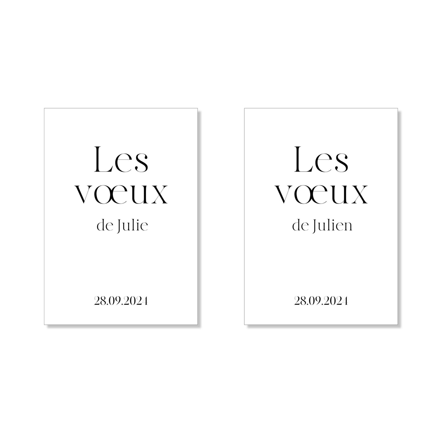 Livret pour voeux de cérémonie