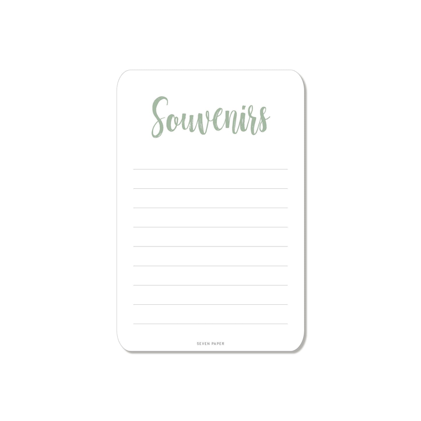 CARTES ÉTAPES MILESTONE ‘MES PREMIÈRES FOIS’ FLORAL VERT - Seven Paper