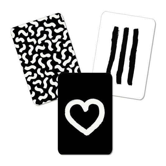 12 Cartes d'éveil N/B