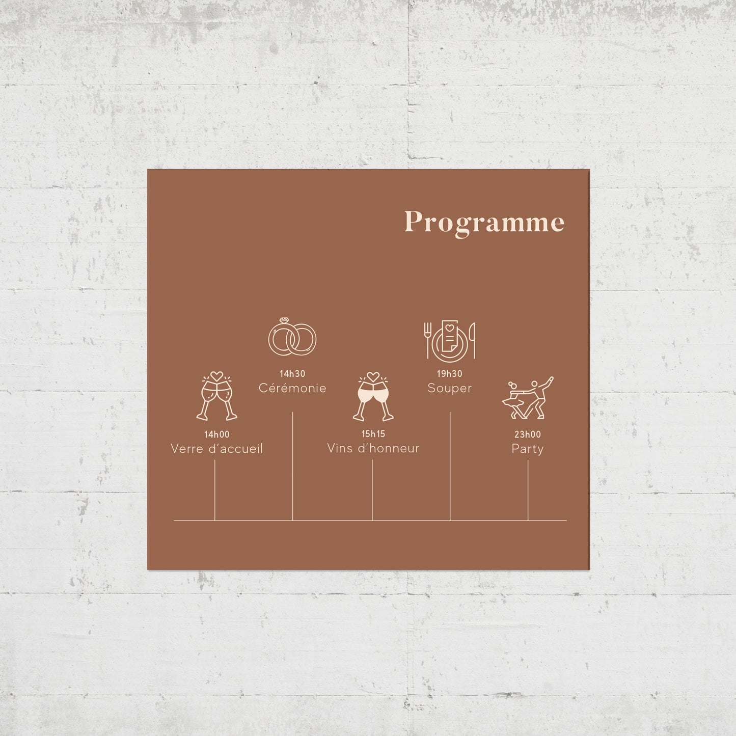 PACK faire-part + carton soirée + carton RSVP - Peach