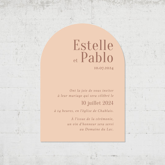 PACK faire-part + carton soirée + carton RSVP - Laguna Beach