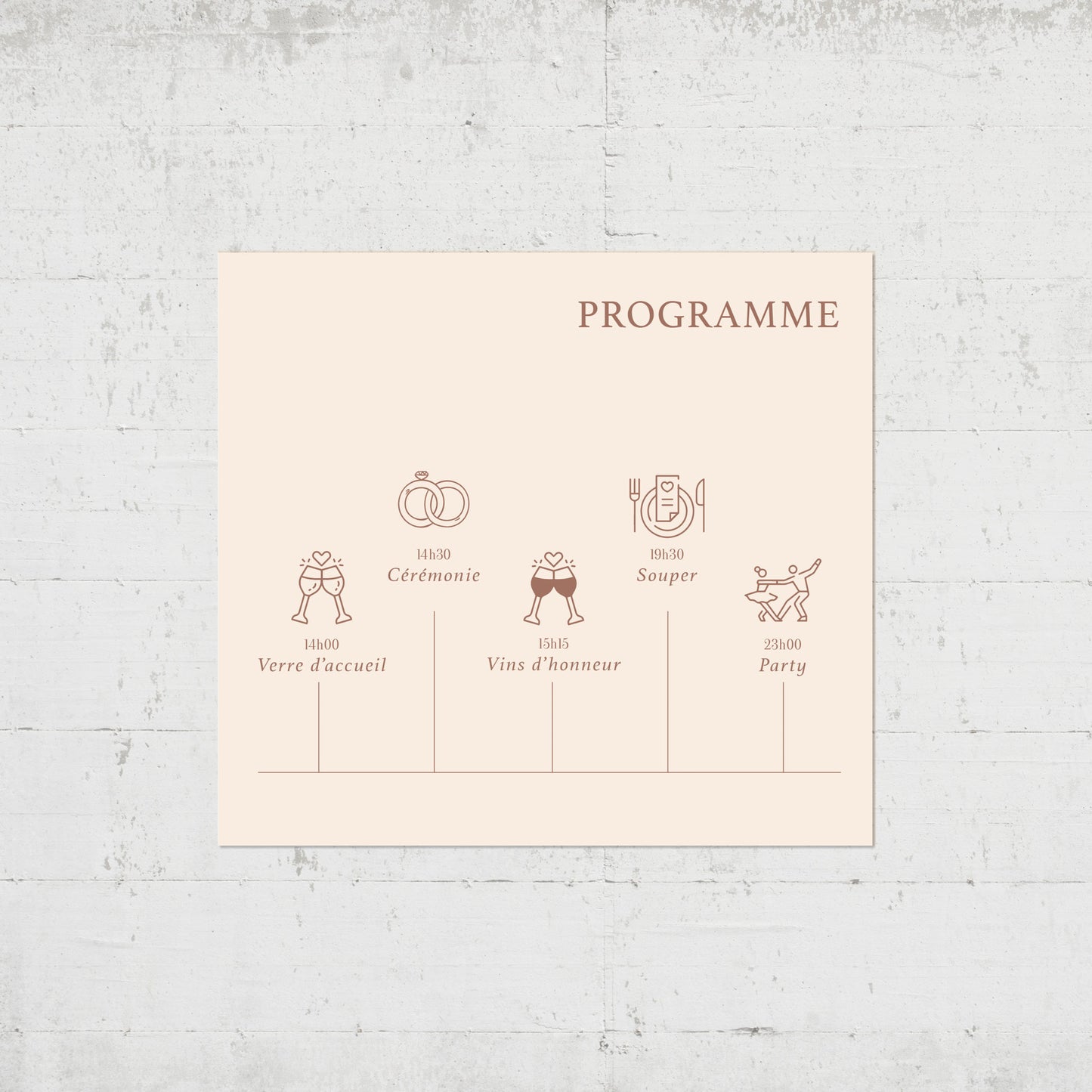 PACK faire-part + carton soirée + carton RSVP - Laguna Beach