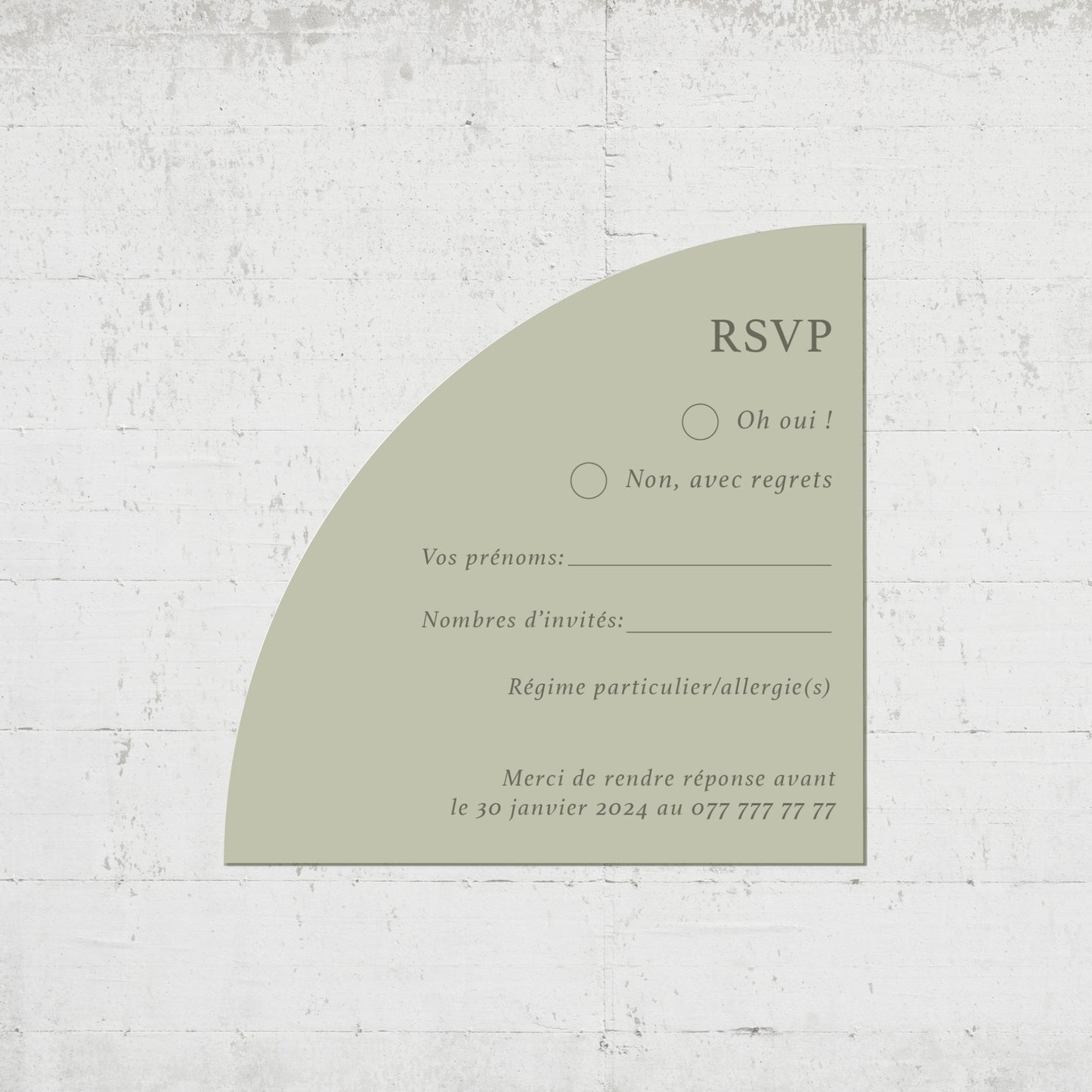 PACK faire-part + carton soirée + carton RSVP - Laguna Beach
