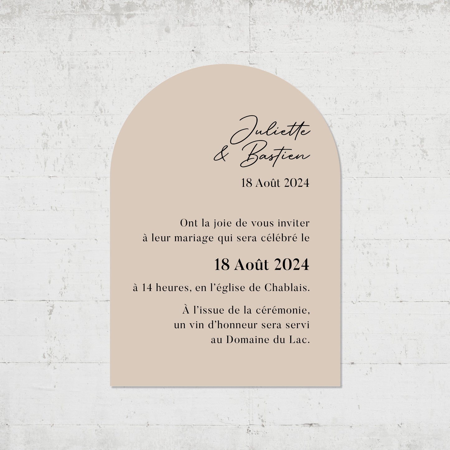PACK faire-part + carton soirée + carton RSVP - Minimalist