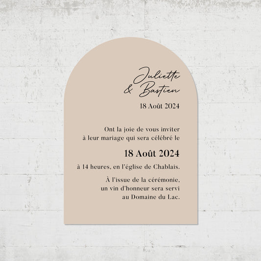 PACK faire-part + carton soirée + carton RSVP - Minimalist