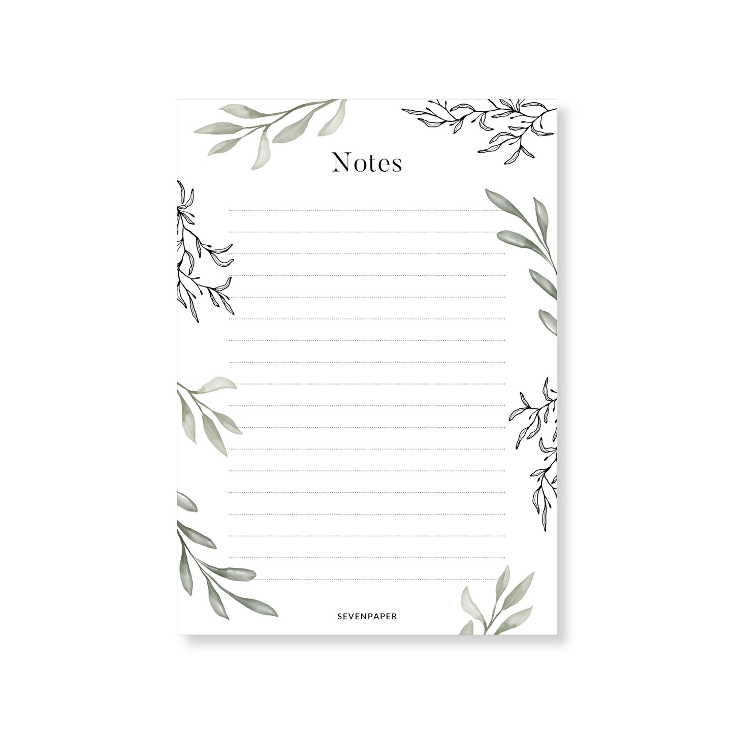 Bloc-notes A6 - olive