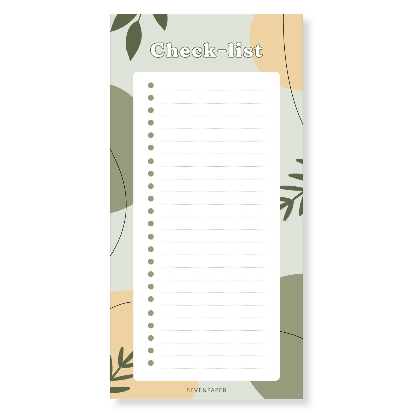 Bloc-notes check-list - sauge