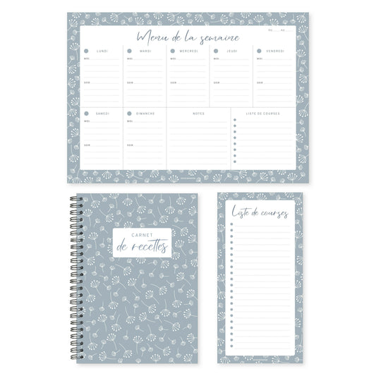 Bloc-notes courses - bleu