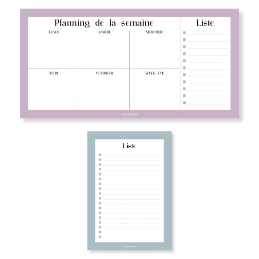 Bloc-notes liste A6 - pastel