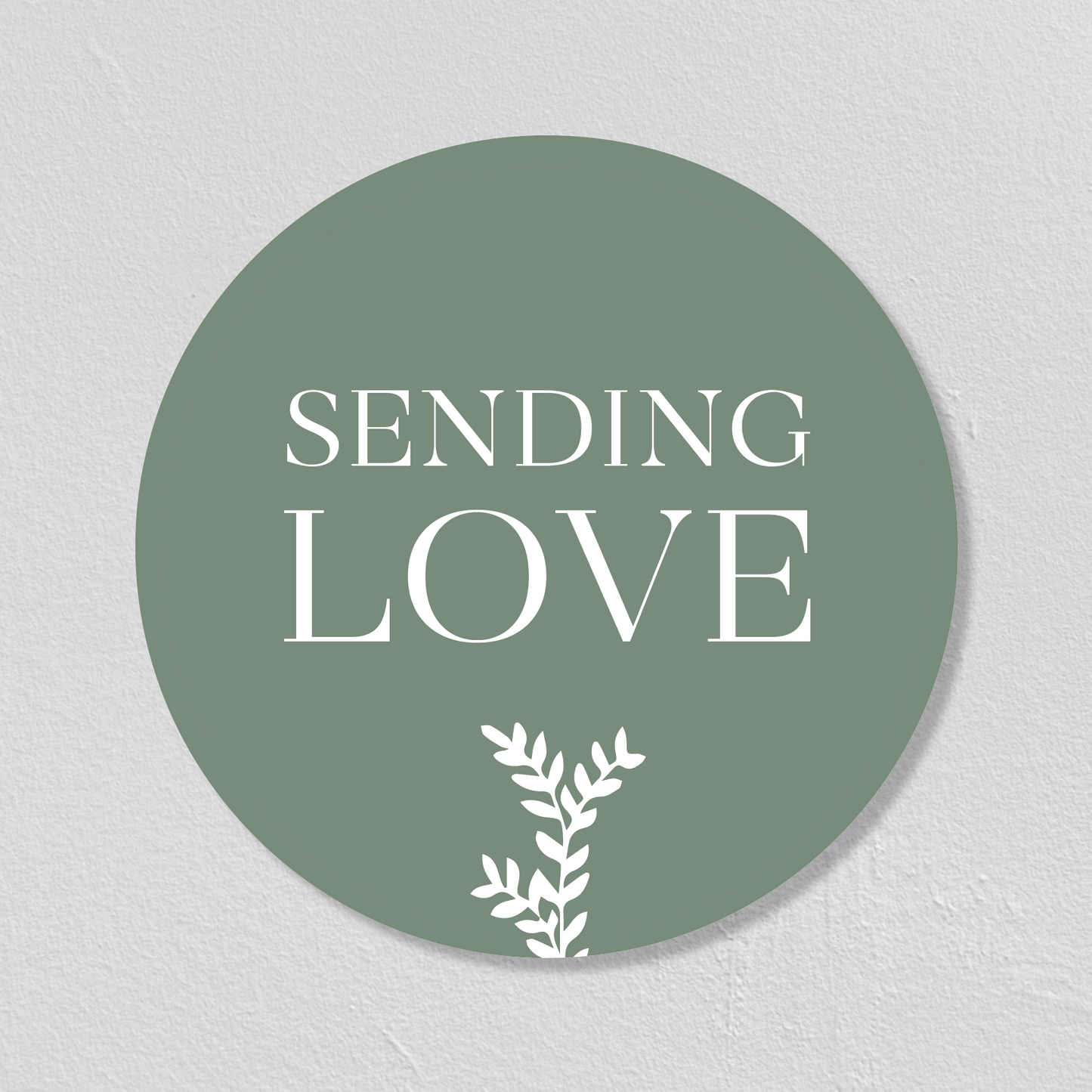 STICKERS "SENDING LOVE" 5CM - SEVEN PAPER