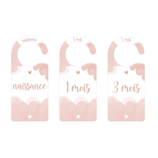 Séparateur penderie bébé rose - 9 pièces - SEVEN PAPER