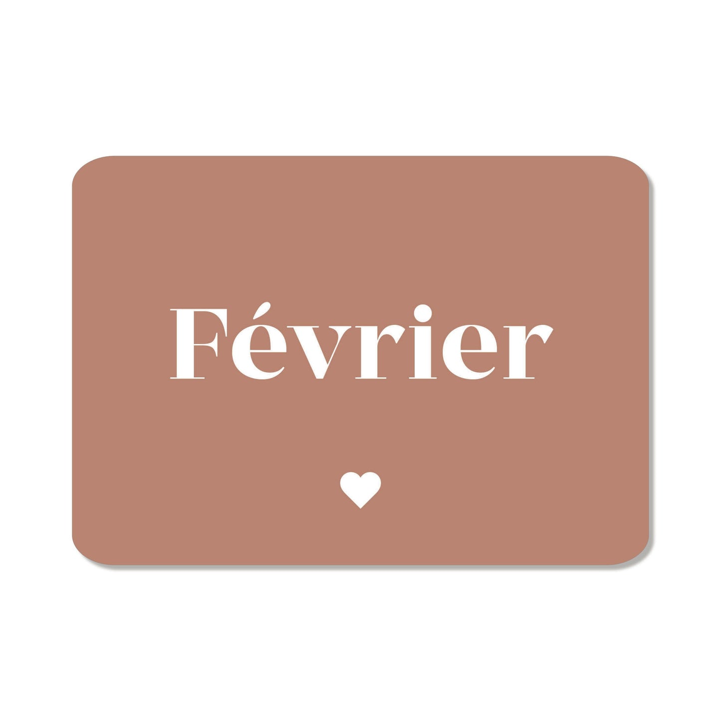 CARTE POSTALE "FÉVRIER"