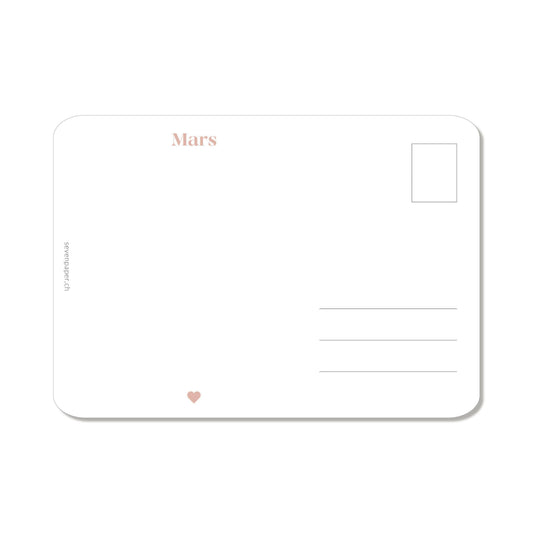 CARTE POSTALE "MARS"