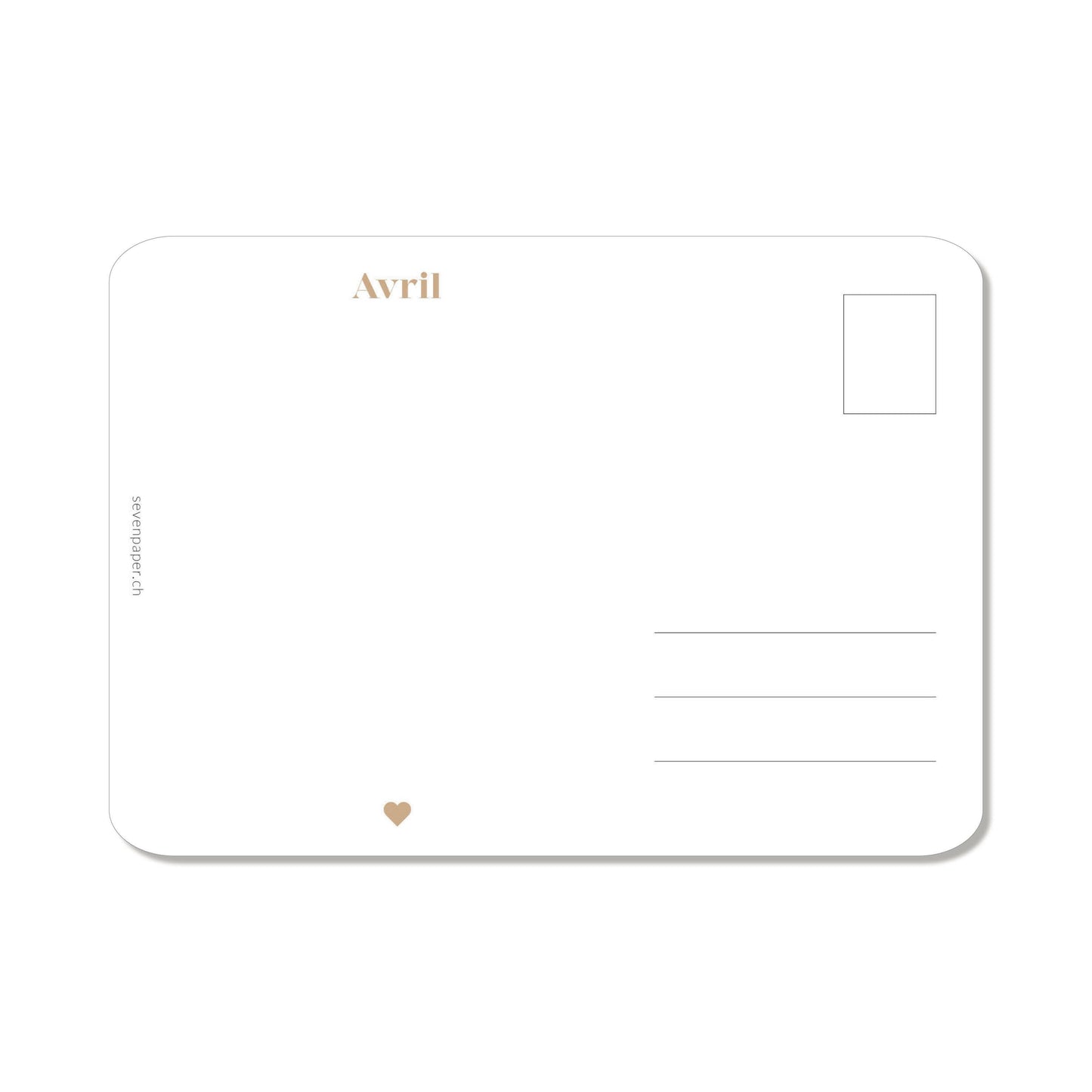 POSTKARTE "APRIL"