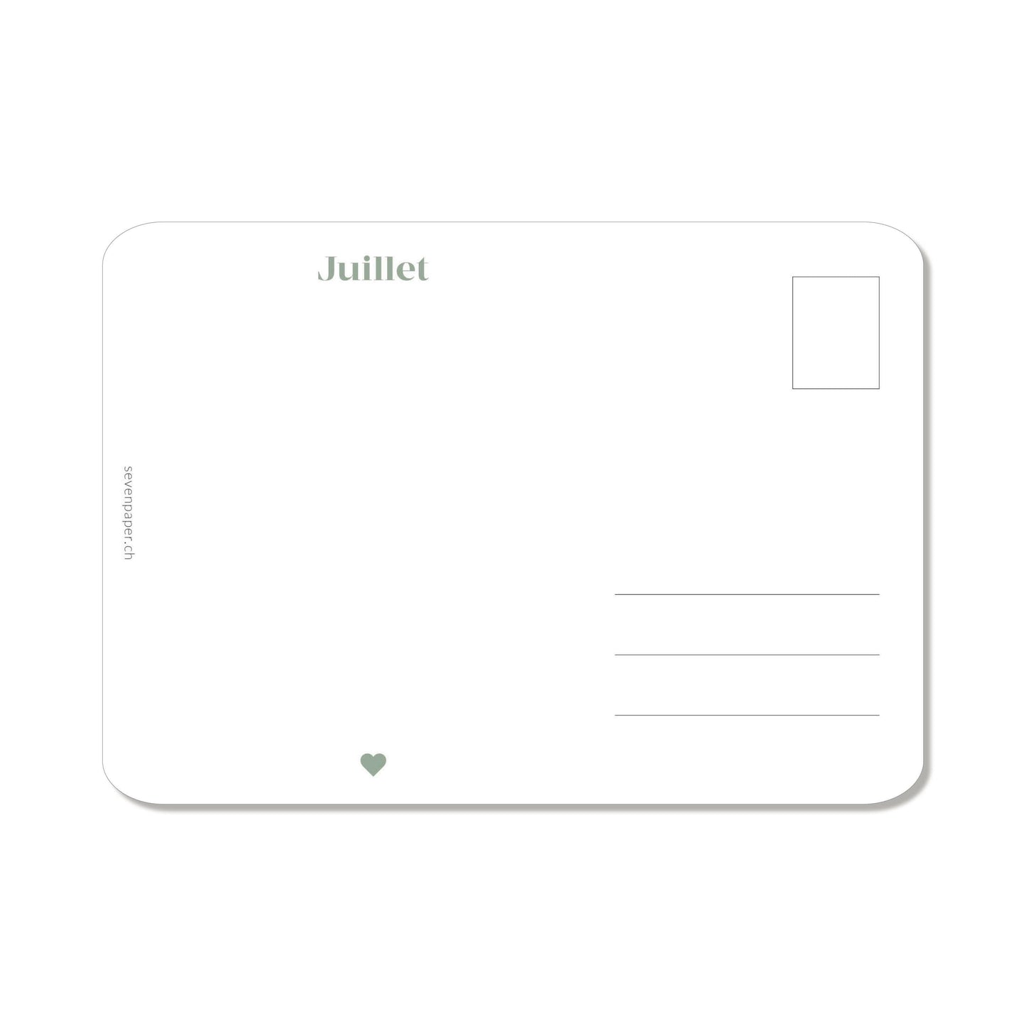 CARTE POSTALE "JUILLET"