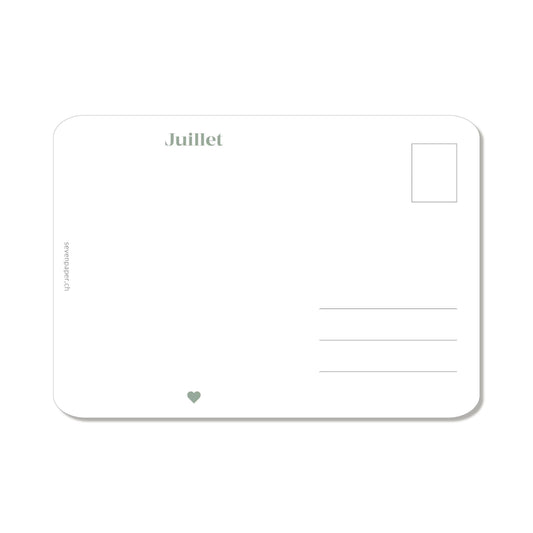 CARTE POSTALE "JUILLET"
